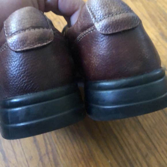 Johnston & Murphy Shoes Mens Size 10.5 Brown Sheepskin Lace Up Oxfords 59-10186 - Picture 6 of 9